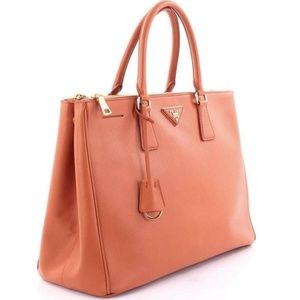 Prada Double Zip Tote Saffiano Leather Large